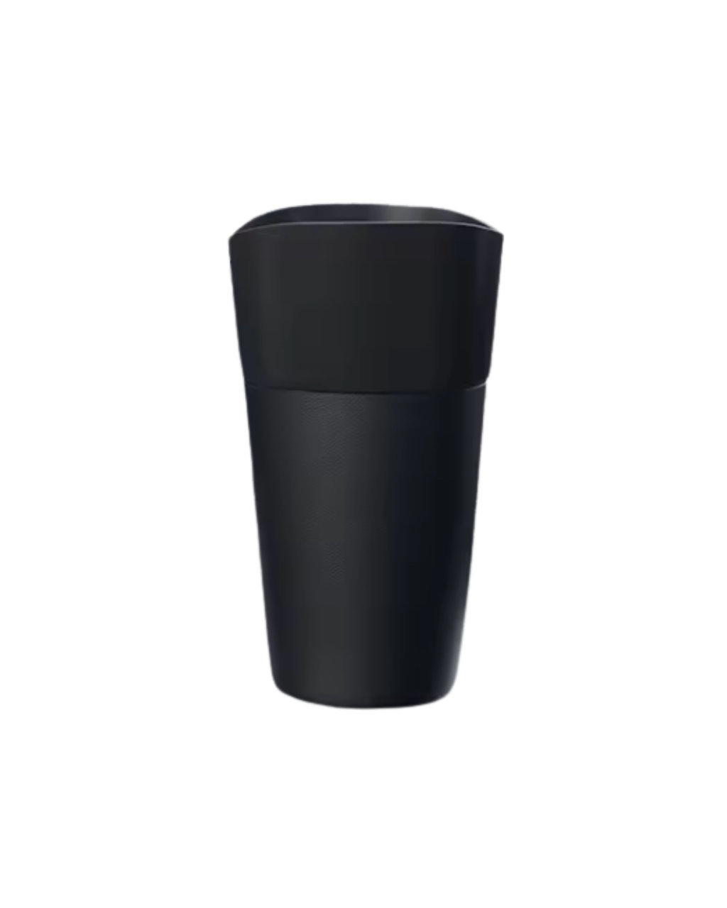 Mini Colorful Leather Car Trash Can (Black)