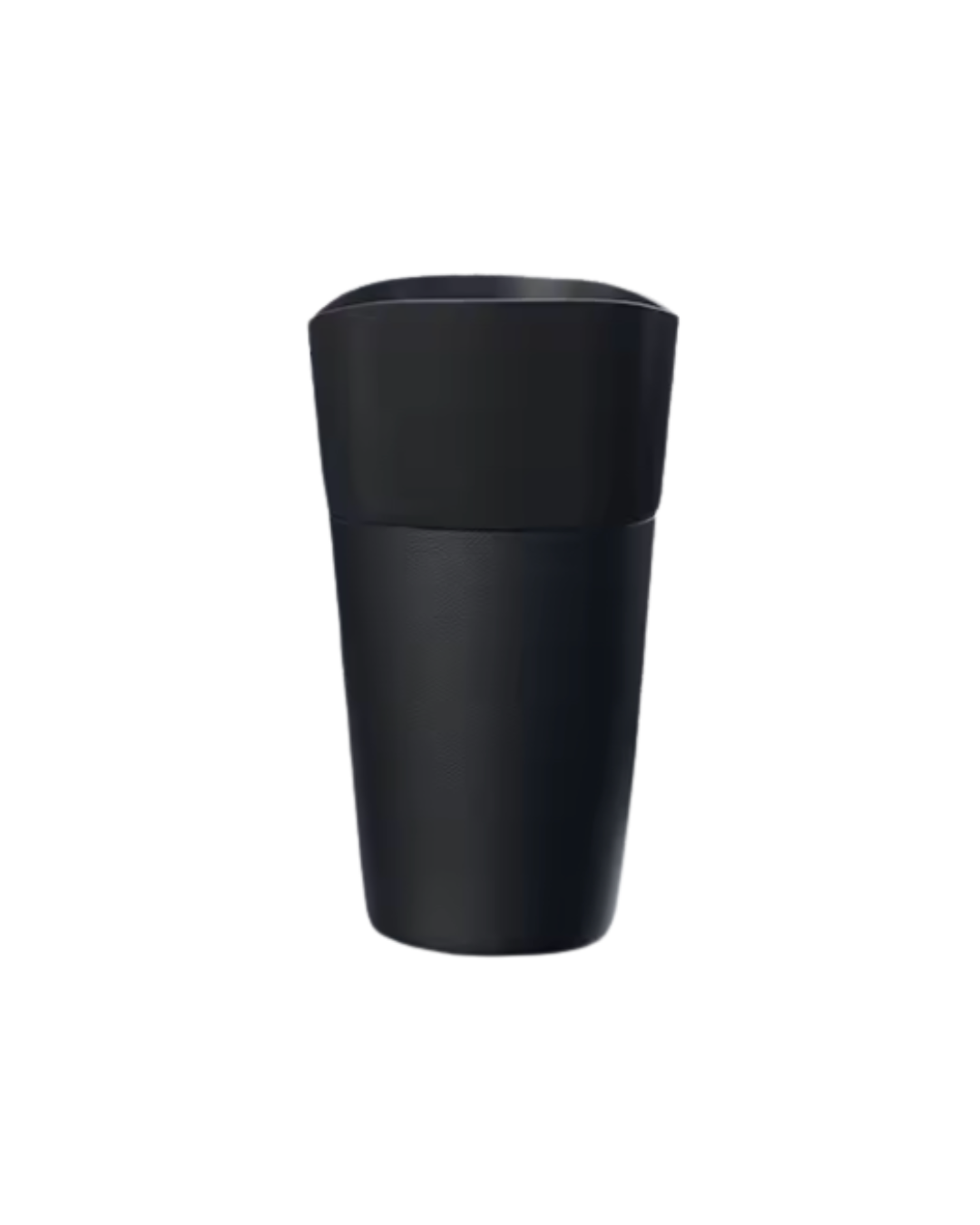 Mini Colorful Leather Car Trash Can (Black)