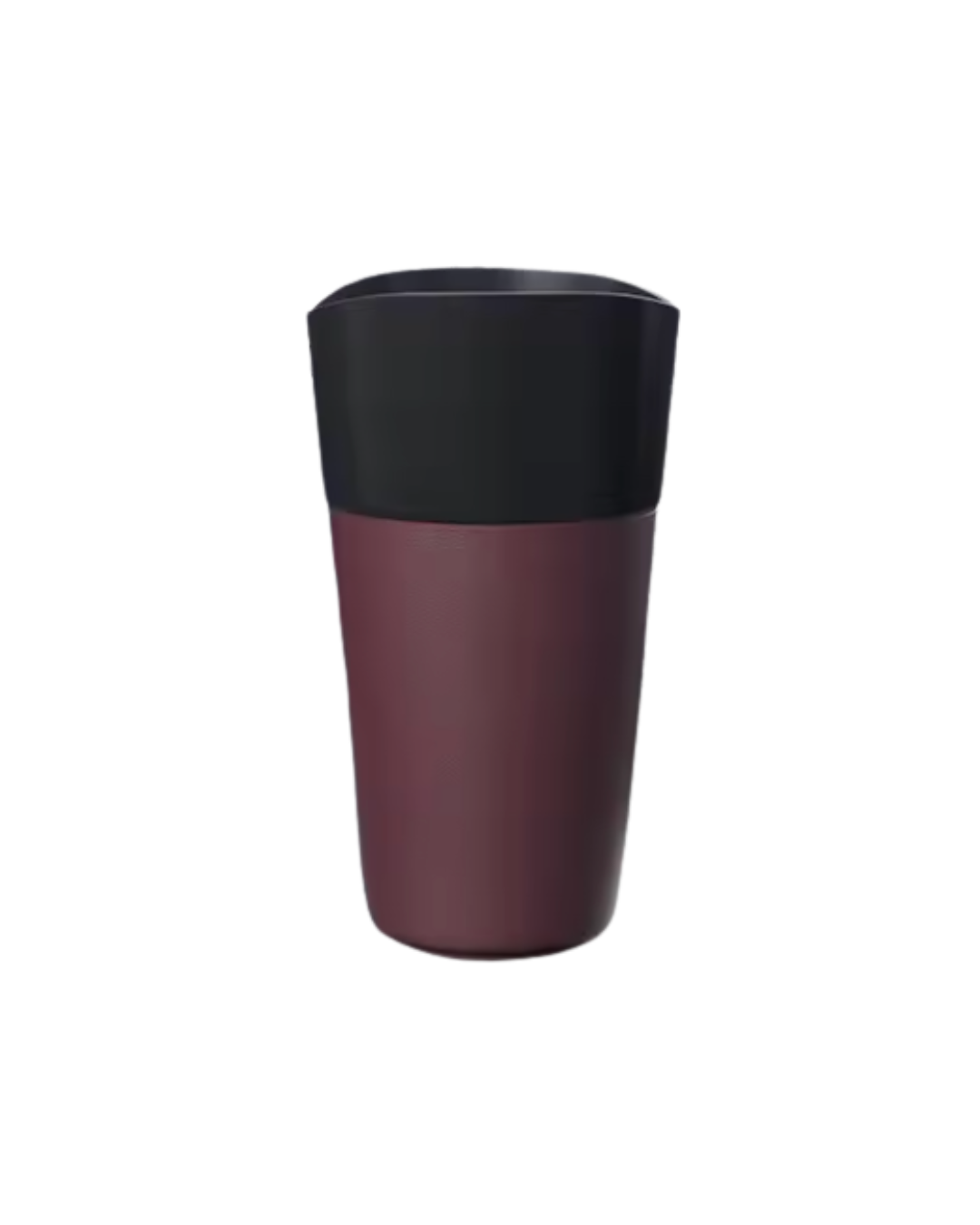 Mini Colorful Leather Car Trash Can (Wine Red)