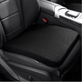 Car Seat Cushion with Memory Cotton Lumbar Support (Black)