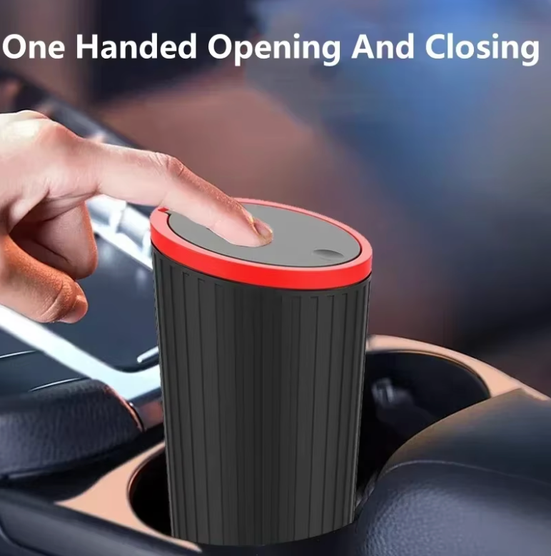 Mini Car Trash Bin Organizer (Black)